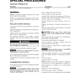 SSV 2019 Special Procedures Commander Shop Supp 219100965 010 Manual