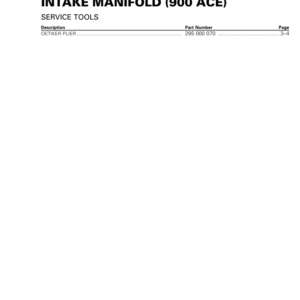 Intake Manifold 219101005 012 en Manual