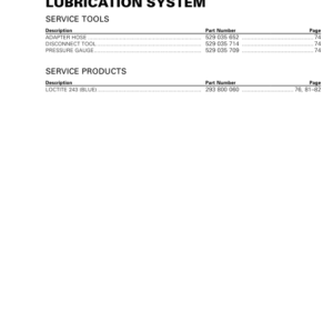 SSV Lubrication System (MAVERICK XDS) Shop 03a9NIAAY SM91Y014S01 tmr2015 015 Manual