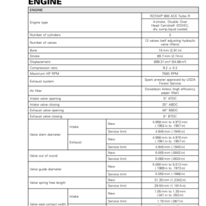 SSV 2017 Technical specification Engine (Maverick X3) Shop tmr2017 051 Manual