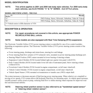 2000 ELECTRONIC STEERING Manual