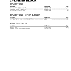 5 (Cylinder Block) R1330ACEMY17 008 Manual