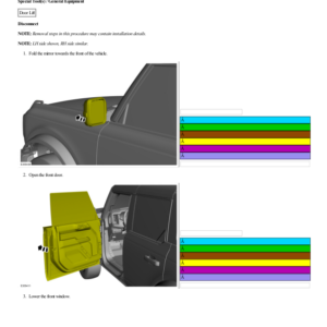 Front Door Disconnect G2237347 Manual