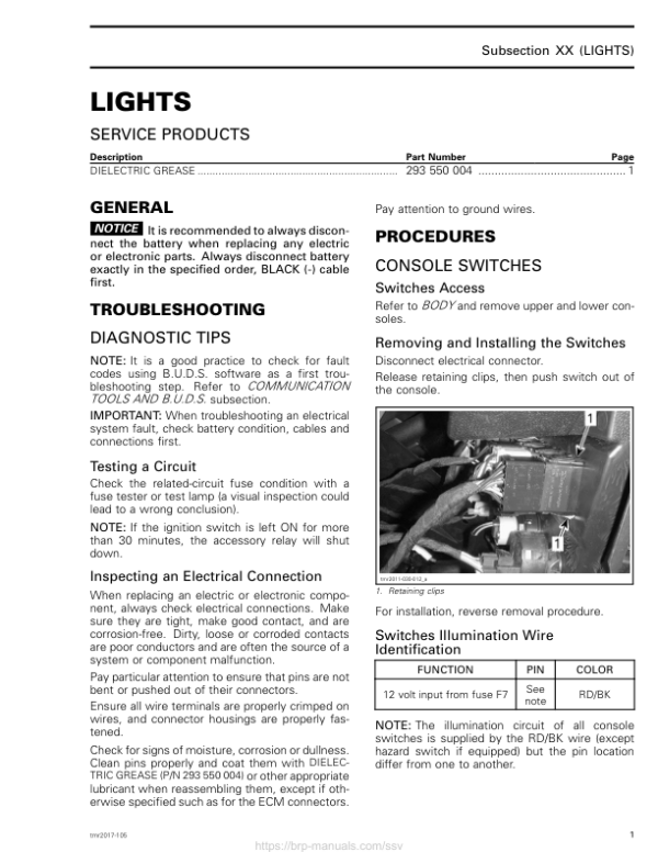 SSV Lights (Commander Maverick) Shop tmr2017 105 Manual