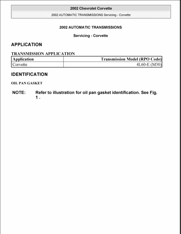 2002 AUTO TRANSMISSION Manual