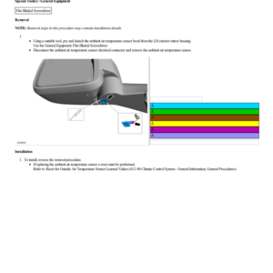 Ambient Air Temperature Sensor G2214274 Manual