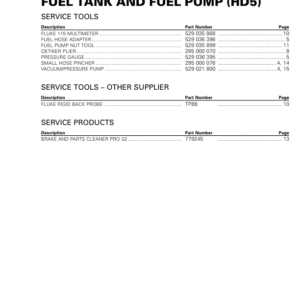 SSV MY20 Fuel Tank and Fuel Pump (HD5) 219101010 028 rev1 en Manual