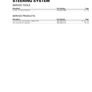 SSV Steering (Commander Maverick) Shop tmr2017 111 Manual