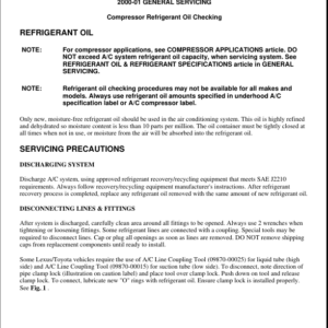 AC Compressor Refridgerant Oil Checking Manual