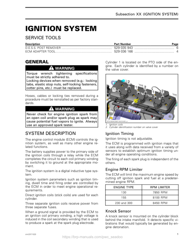 Ignition system GTX RTX WAKE PRO Manual