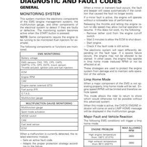 Diagnostic and Fault Codes Manual