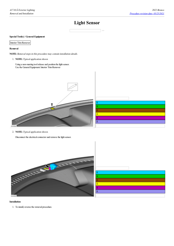 Light Sensor G2222557 Manual