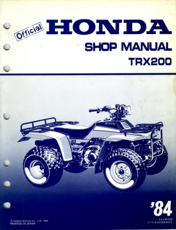 Fourtrax 200 Manual