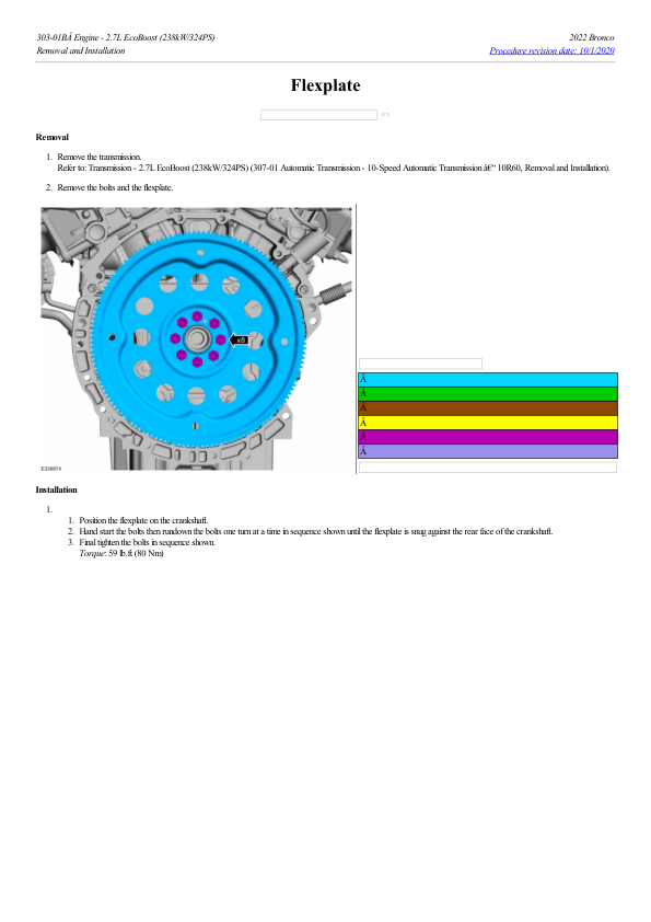 Flexplate G2206279 Manual