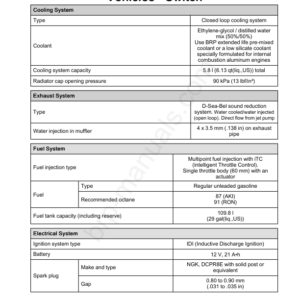 Vehicle Tech Specs Switch Manual