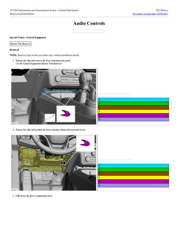 Audio Controls G2199061 Manual