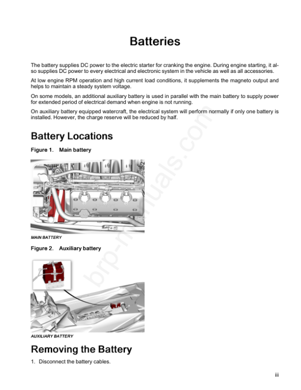 Battery 2 batteries system Manual