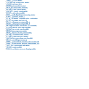 Master DTC Chart (All Inclusive) S9207masterdtcindex Manual