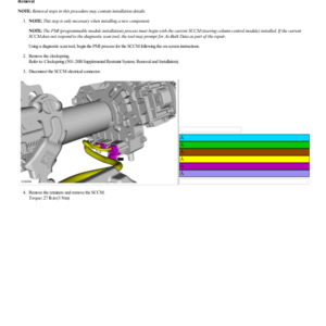 Steering Column Control Module (SCCM) G2224578 Manual