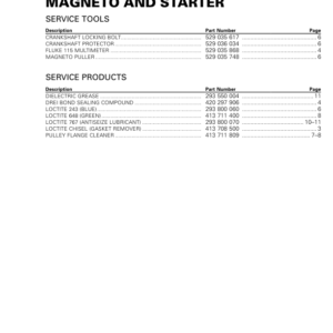 ATV Magneto and starter (Renegade, Renegade X mr) Shop vmr2016 40 Manual