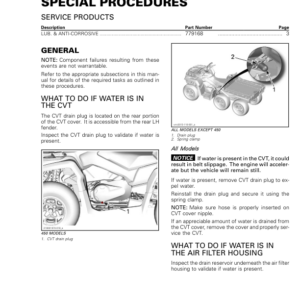 ATV 2019 Special Procedure Shop Supp 219100991 009 Manual