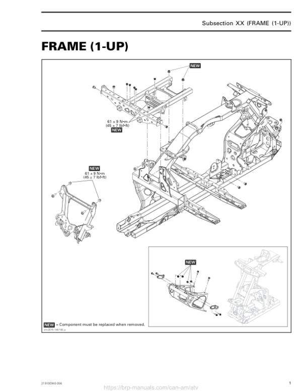 ATV MY18 Frame (1 UP) 219100885 056 Manual