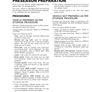 Roadster 2018 Preseason Preparation (RT) Shop 219100891 007 Manual