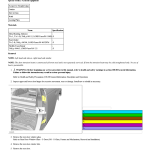 Rear Door Skin Panel G2230201 Manual