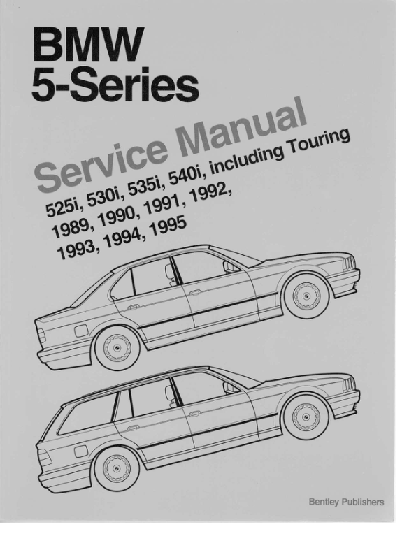 Bentley BMW 5 Series e34 Manual