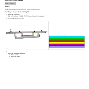 Front Parking Aid Sensor G2226422 Manual