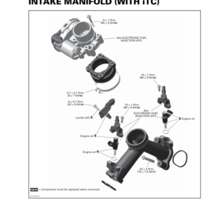 ATV 2020 Intake Manifold (with iTC) Repair RTXMY20 850ATV 002 Manual