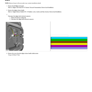 Tailgate Latch G2219427 Manual