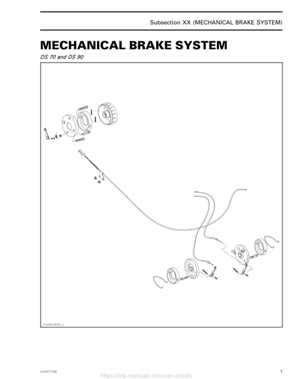 ATV Mechanical Brake System (Mini DS) Shop vmr2017 032 Manual