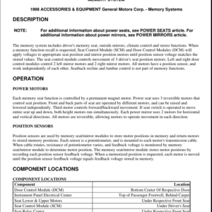 Memory Systems Manual