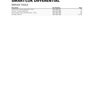 SSV 2018 Smart Lok Differential (MAVERICK X3 X rc) Shop 219100903 013 Manual