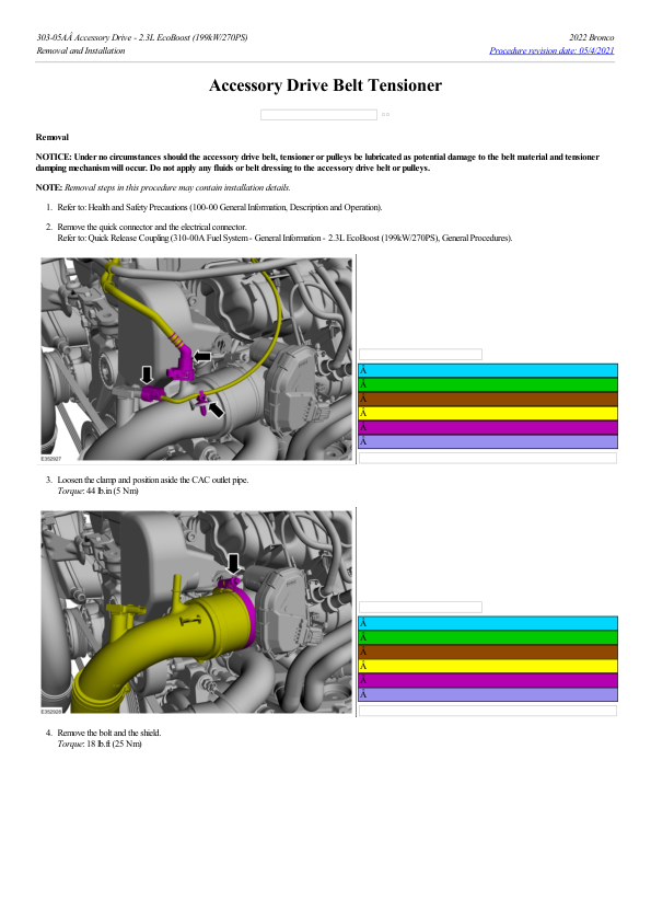 Accessory Drive Belt Tensioner G2221949 Manual