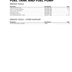 SSV 2019 Fuel Tank and Fuel Pump Commander Shop Supp 219100965 025 Manual