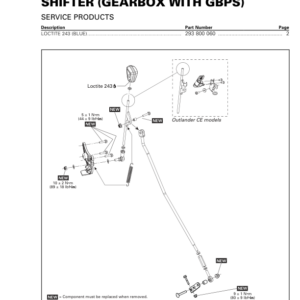 ATV Shifter (Gearbox with GBPS) (Outlander) Shop supplement vmr2016 126 Manual