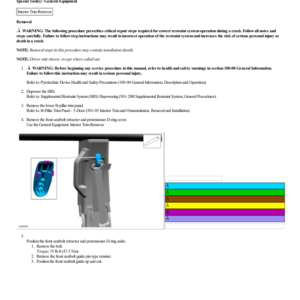 Front Seatbelt Retractor and Pretensioner 5 Door G2219510 Manual