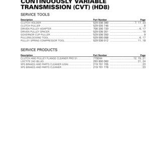 SSV MY20 CVT HD8 (Defender suppl.) 219101010 057 en Manual