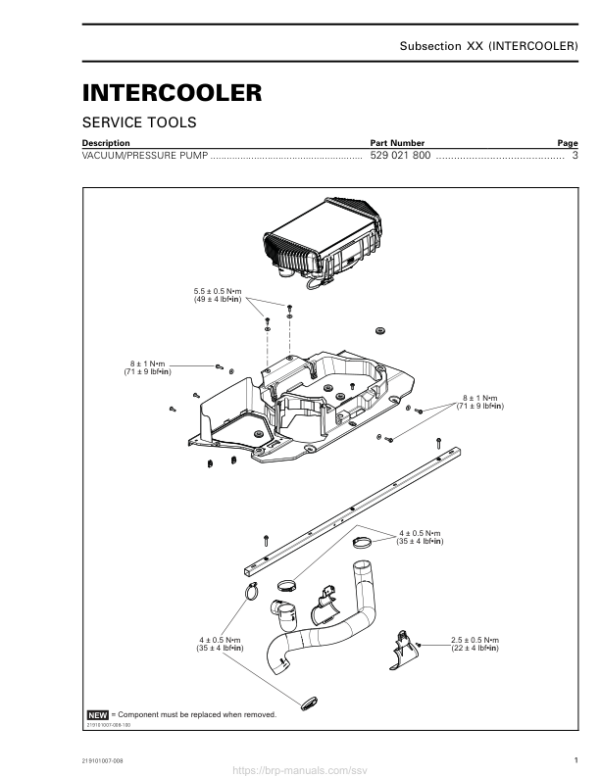 SSV MY20 Intercooler (Maverick suppl.) 219101007 008 en Manual