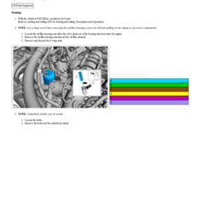 Engine Oil Draining and Filling G2206266 Manual