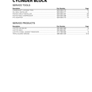 Cylinder block Manual