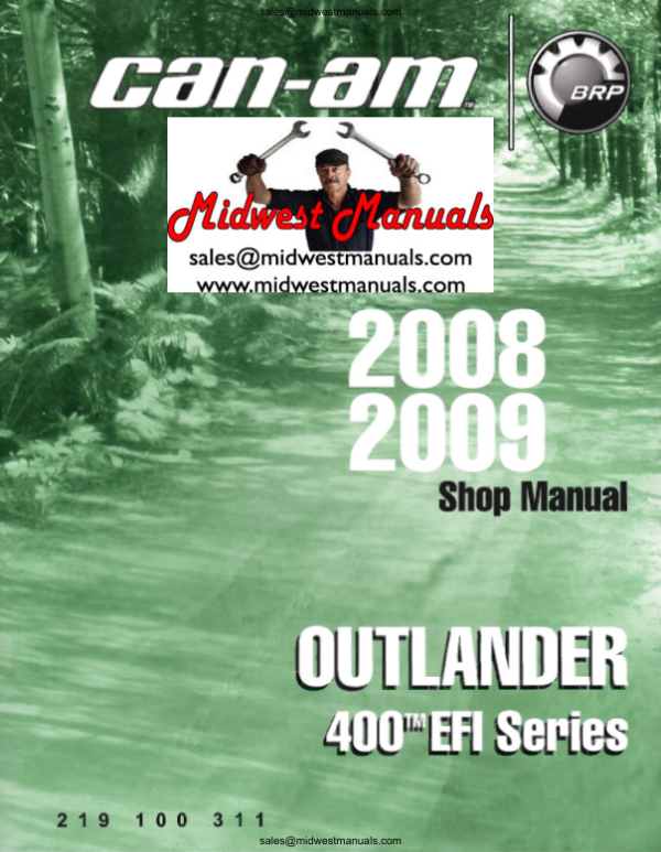 2008-2009 Outlander 400 Efi Atv Manual