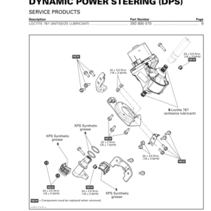 ATV 2018 Dynamic Power Steering (DPS) System (New T3) Shop 219100881 025 Manual