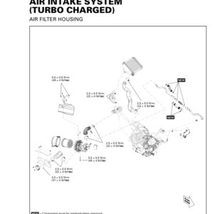 SSV Air Intake System Turbo Charged (MAVERICK XDS) Shop 03a9KOAAY SM91Y014S00 tmr2015 051 Manual