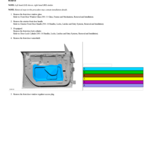 Front Door Latch G2219415 Manual