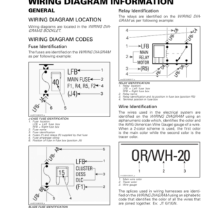 Road Wiring diagram information (Engine 1330 ACE) Shop rmr2016 019 Manual