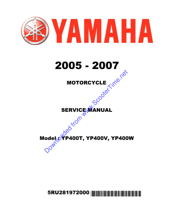 Yamaha YP400 Manual