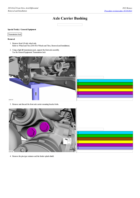 Axle Carrier Bushing G2222608 Manual